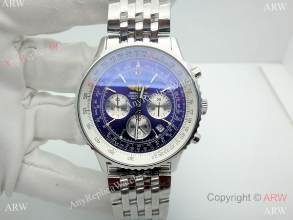 Breitling Navitimer 46MM Watch Stainless Steel Blue Chronograph Dial Breitling Navitimer 46MM Watch Stainless Steel Blue Chronograph Dial