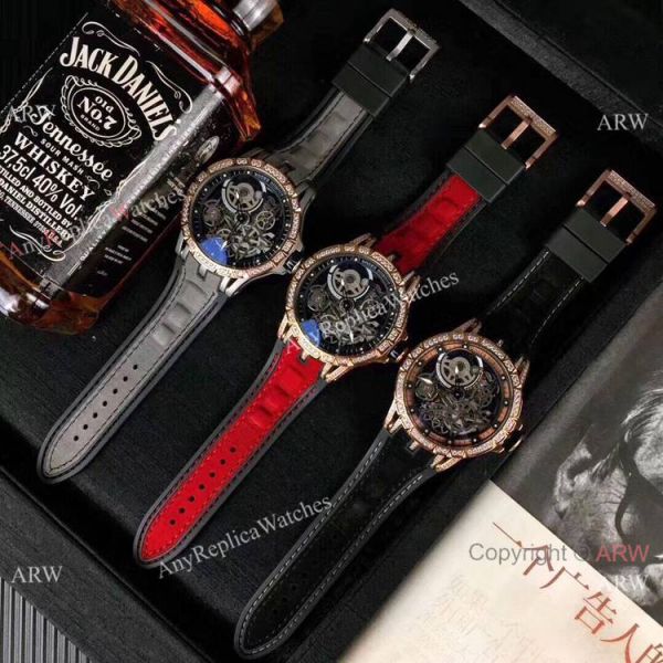 New Copy Roger Dubuis Excalibur Automatic Skeleton Watch Rose Gold Diamond New Copy Roger Dubuis Excalibur Automatic Skeleton Watch Rose Gold Diamond