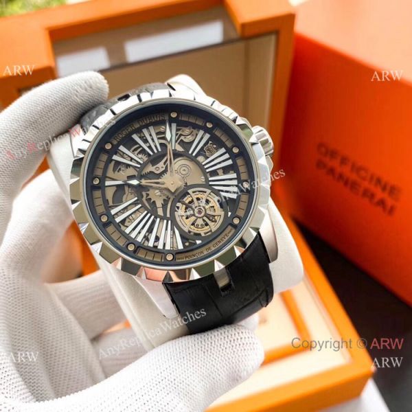 Roger Dubuis Excalibur Rose Gold Tourbillon Extra Large Face Mens Watches Roger Dubuis Excalibur Rose Gold Tourbillon Extra Large Face Mens Watches
