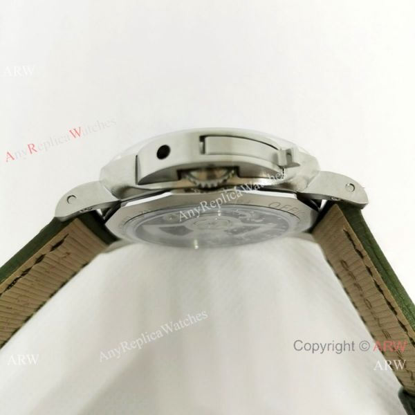 Replica Officine Luminor GMT 44MM Watch Stainless Steel Dark green Dial Replica Officine Luminor GMT 44MM Watch Stainless Steel Dark green Dial