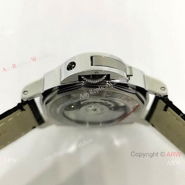 Fake Officine Luminor Power Reserve Watch White Dial Black Leather Band Fake Officine Luminor Power Reserve Watch White Dial Black Leather Band