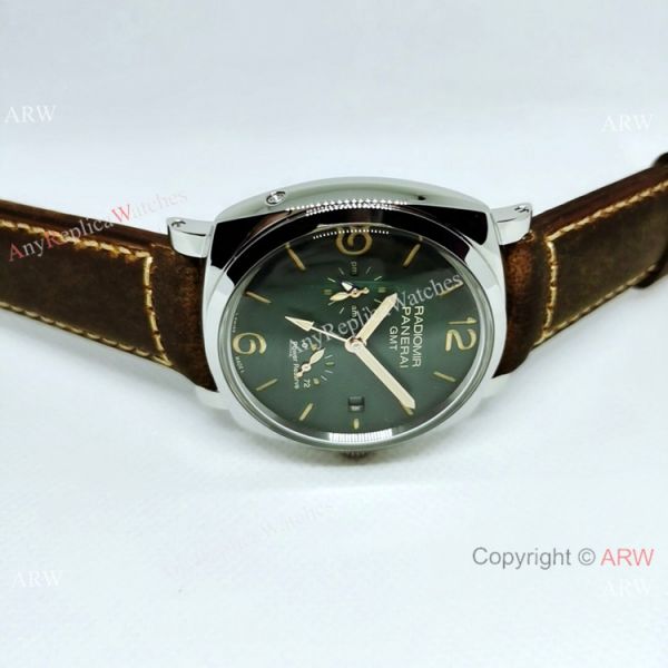 Copy Panerai Radiomir GMT Power Reserve PAM999 Watch SS Dark Green dial Copy Panerai Radiomir GMT Power Reserve PAM999 Watch SS Dark Green dial