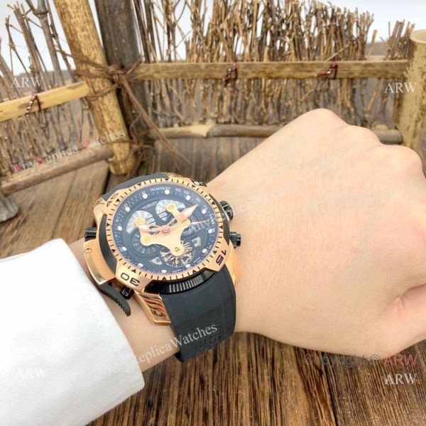 Fake Hublot Geneve Big Bang Perpetual Calendar Men Watch Black Dial Rose Gold 46mm Fake Hublot Geneve Big Bang Perpetual Calendar Men Watch Black Dial Rose Gold 46mm