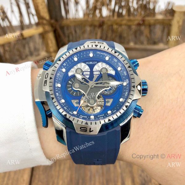Knockoff Hublot Big Bang Perpetual Calendar Automatic Watch SS Case Blue Dial Knockoff Hublot Big Bang Perpetual Calendar Automatic Watch SS Case Blue Dial