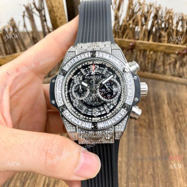 AAA Replica Hublot Big Bang Unico Sapphire Iced Out Watches AAA Replica Hublot Big Bang Unico Sapphire Iced Out Watches