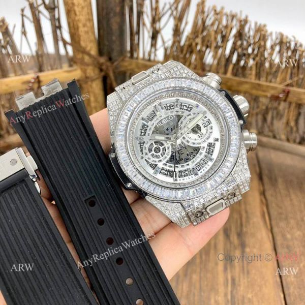 Top Replica Hublot Big Bang Unico Sapphire Full Diamond Watch 45mm Top Replica Hublot Big Bang Unico Sapphire Full Diamond Watch 45mm