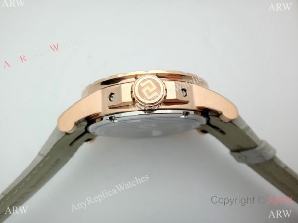 Copy Roger Dubuis Excalibur Flying Tourbillon Watch Rose Gold Gray Leather Strap Copy Roger Dubuis Excalibur Flying Tourbillon Watch Rose Gold Gray Leather Strap