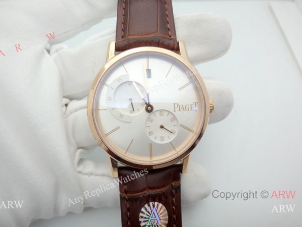 Rose Gold Piaget Altiplano Replica Watch Brown Leather Strap Rose Gold Piaget Altiplano Replica Watch Brown Leather Strap