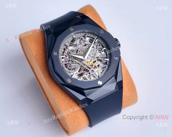 Copy Hublot Classic Fusion Skeleton All Black Watches Automatic Copy Hublot Classic Fusion Skeleton All Black Watches Automatic