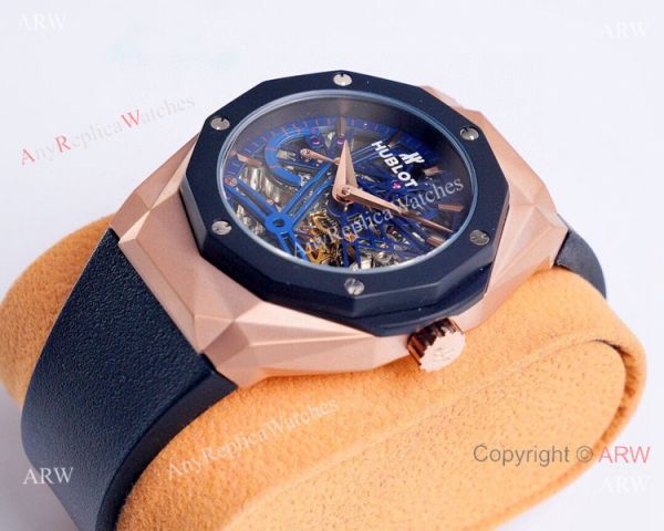 Copy Hublot Classic Fusion Skeleton Watches Rose Gold Rubber Strap Copy Hublot Classic Fusion Skeleton Watches Rose Gold Rubber Strap