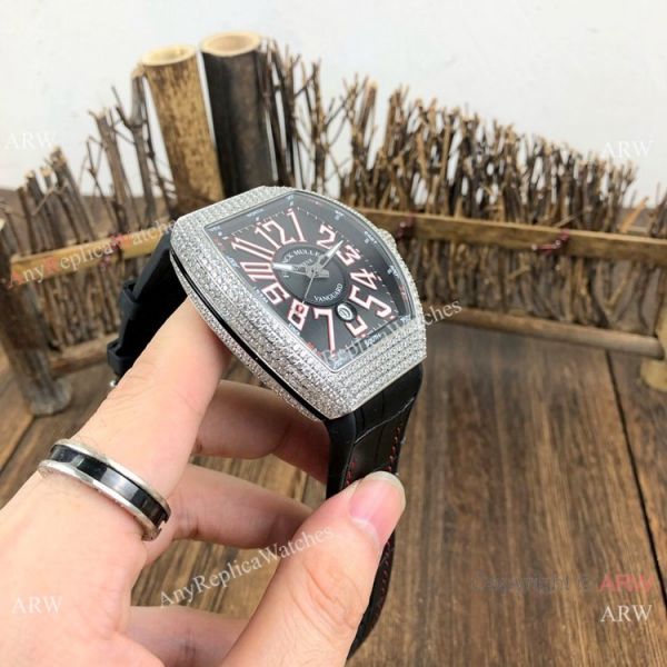 Clone Franck Muller Vanguard Classical Stainless Steel Diamond Watch 54mm Clone Franck Muller Vanguard Classical Stainless Steel Diamond Watch 54mm