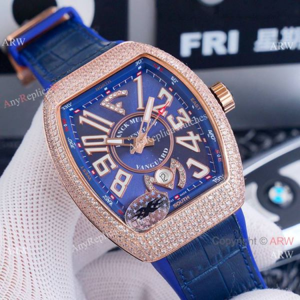 Best Replica Franck Muller Vanguard Yachting v45 Diamond Rose Gold Dial Watches Best Replica Franck Muller Vanguard Yachting v45 Diamond Rose Gold Dial Watches