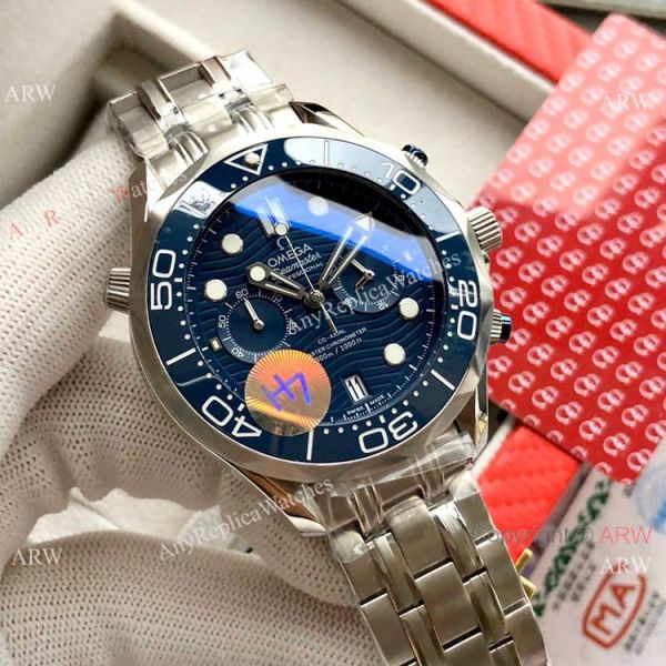 Copy Omega Seamaster 300M Chronograph Watch Stainless Steel White Dial Copy Omega Seamaster 300M Chronograph Watch Stainless Steel White Dial