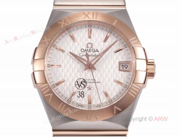 New Omega Constellation Rose Gold Mens Watches Best Replica VSF Omega New Omega Constellation Rose Gold Mens Watches Best Replica VSF Omega