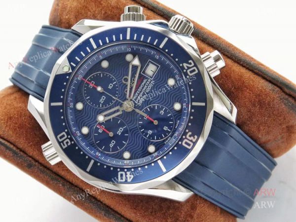 Swiss Replica Omega Seamaster Diver 300M Blue Wave Dial ETNZ Limited Edition Watch Swiss Replica Omega Seamaster Diver 300M Blue Wave Dial ETNZ Limited Edition Watch