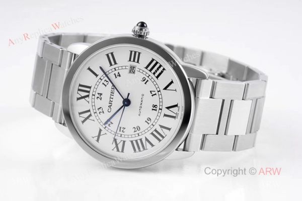 Best Copy MenS Cartier Watch Ronde De Cartier Stainless Steel Watch Best Copy MenS Cartier Watch Ronde De Cartier Stainless Steel Watch