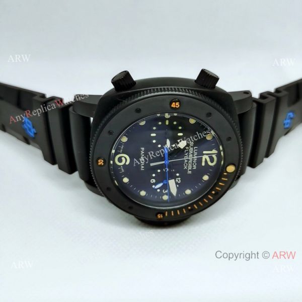 New Panerai Submersible Flyback PAM615 All Black Watch 47MM New Panerai Submersible Flyback PAM615 All Black Watch 47MM