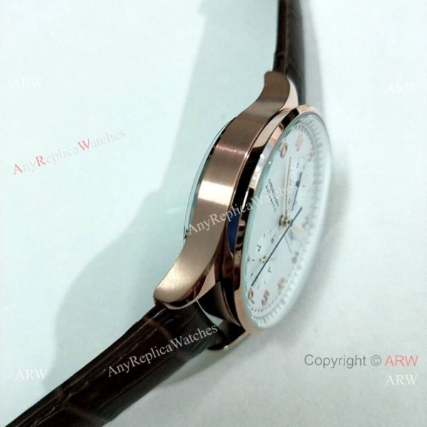 IWC Portuguese Rattrapante Rose Gold Watch Automatic Movement IWC Portuguese Rattrapante Rose Gold Watch Automatic Movement