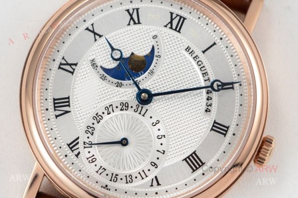 High-End Replica Breguet Classique Rose Gold Bezel Moonphase Watch For Men High-End Replica Breguet Classique Rose Gold Bezel Moonphase Watch For Men