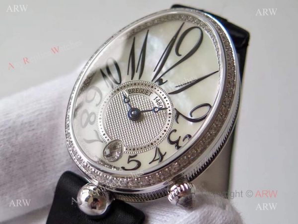 Replica Breguet Ladies Reine De Naples Diamond Watch With White Mop Dial Replica Breguet Ladies Reine De Naples Diamond Watch With White Mop Dial