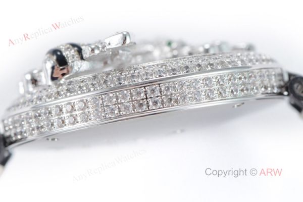 Swiss Quartz Cartier Le Cirque Animalier De Cartier With Bees Silver Diamond Watch Replica Swiss Quartz Cartier Le Cirque Animalier De Cartier With Bees Silver Diamond Watch Replica