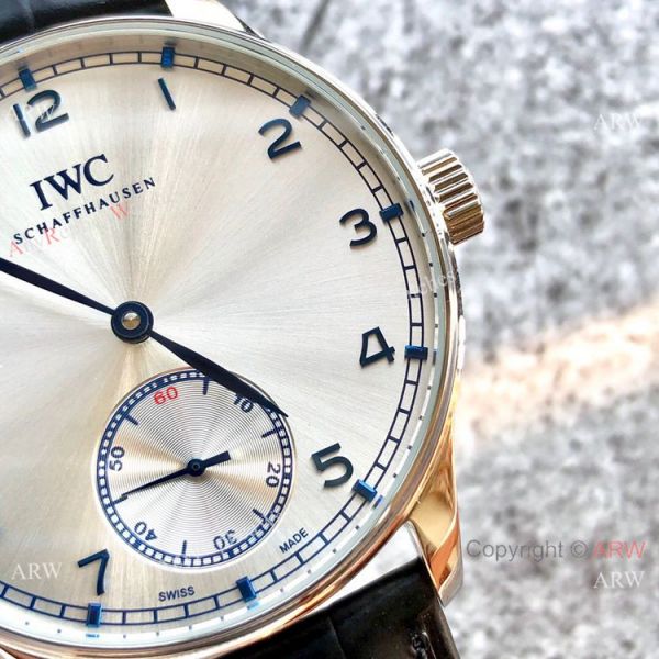 IWC Portuguese 44mm Watch Replica Black Leather Strap Silver Dial IWC Portuguese 44mm Watch Replica Black Leather Strap Silver Dial