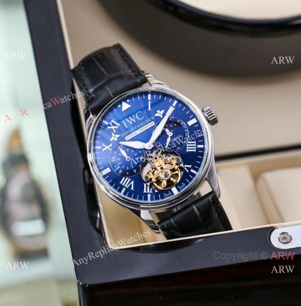 New IWC Schaffhausen Complications Men Watch White Dial Brown Leather Strap New IWC Schaffhausen Complications Men Watch White Dial Brown Leather Strap