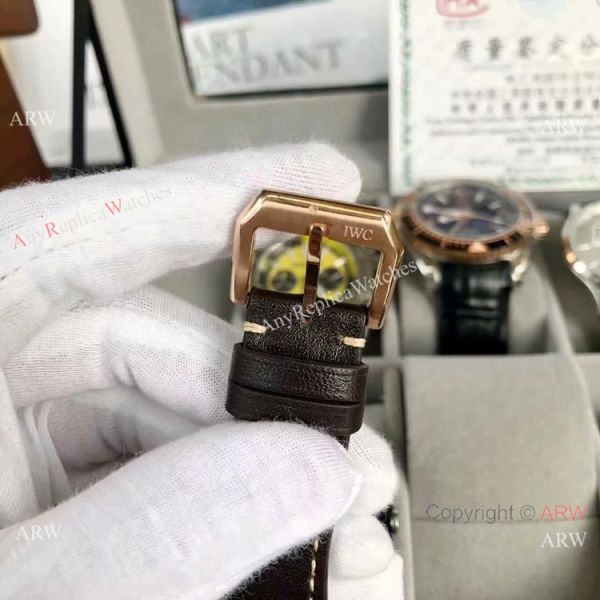 AAA Quality IWC Pilots Spitfire Chronograph Watch Rose Gold Green Dial AAA Quality IWC Pilots Spitfire Chronograph Watch Rose Gold Green Dial