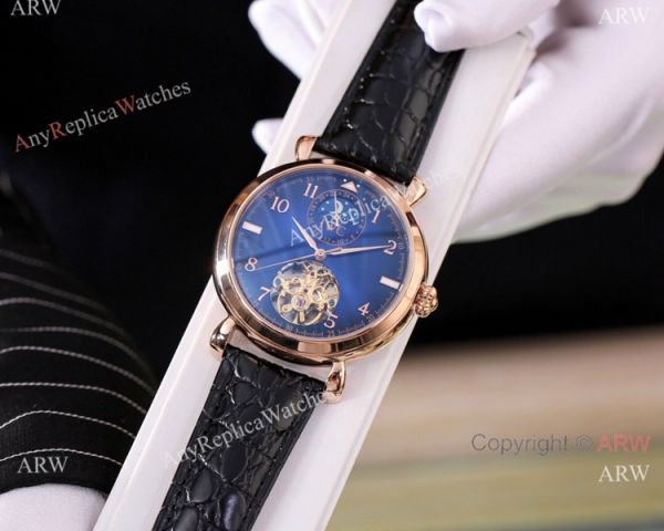 High Quality IWC Tourbillon Moonphase Blue and Gold Watches High Quality IWC Tourbillon Moonphase Blue and Gold Watches