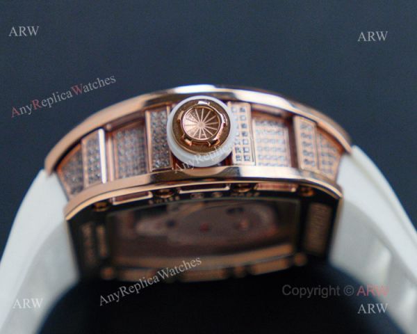 Replica Richard Mille Skull RM052 Rose Gold Diamond Watch Replica Richard Mille Skull RM052 Rose Gold Diamond Watch