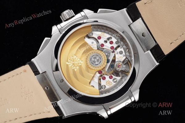 New Patek Philippe Nautilus 5980 Black Dial Black Leather Strap Swiss Made Replica Watch New Patek Philippe Nautilus 5980 Black Dial Black Leather Strap Swiss Made Replica Watch