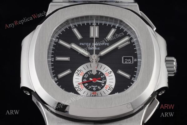 New Patek Philippe Nautilus Stainless Steel Black Dial Patek 5980 Swiss Copy Watch New Patek Philippe Nautilus Stainless Steel Black Dial Patek 5980 Swiss Copy Watch