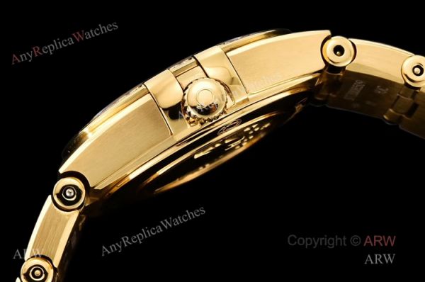 GF Factory Yellow Gold Omega Constellation Quartz Swiss Made Knockoff Watch 25mm GF Factory Yellow Gold Omega Constellation Quartz Swiss Made Knockoff Watch 25mm