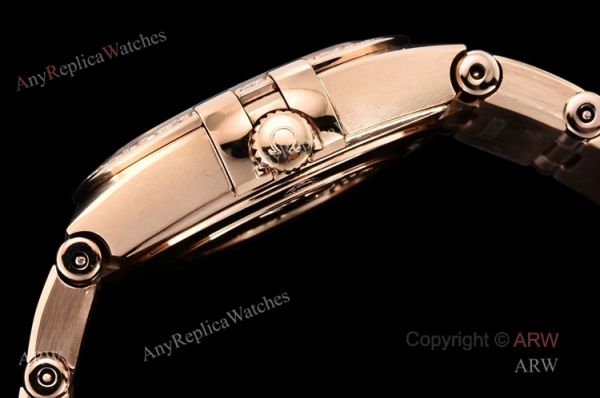 GF Factory Swiss Replica Omega Constellation Black Aventurine Dial Rose Gold Diamond Watch GF Factory Swiss Replica Omega Constellation Black Aventurine Dial Rose Gold Diamond Watch