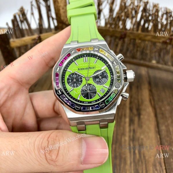 Women Audemars Piguet Royal Oak Offshore Watches Rainbow Bezel AP Watch Women Audemars Piguet Royal Oak Offshore Watches Rainbow Bezel AP Watch