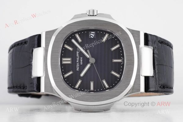 Swiss Replica Patek Philippe Nautilus Dark Blue Dial Stainless Steel Watch For Men Swiss Replica Patek Philippe Nautilus Dark Blue Dial Stainless Steel Watch For Men