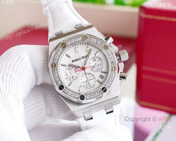 Best Quality Audemars Piguet Royal Oak offshore Lady Watch Leather Strap Best Quality Audemars Piguet Royal Oak offshore Lady Watch Leather Strap