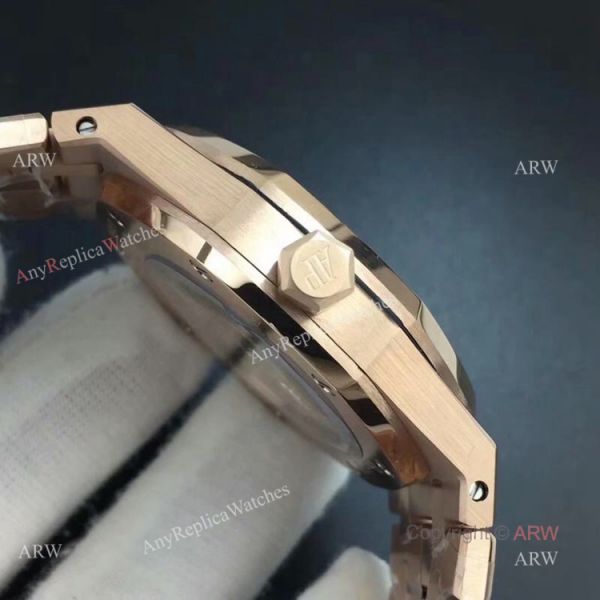 BF Swiss Replica AP 15400 Audemars Piguet Royal Oak Rose Gold Silver Dial Watch BF Swiss Replica AP 15400 Audemars Piguet Royal Oak Rose Gold Silver Dial Watch