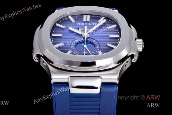 (GR) V2 Version New Patek Philippe Nautilus Annual Calendar 5726 Blue Dial Blue Rubber Replica Watch (GR) V2 Version New Patek Philippe Nautilus Annual Calendar 5726 Blue Dial Blue Rubber Replica Watch
