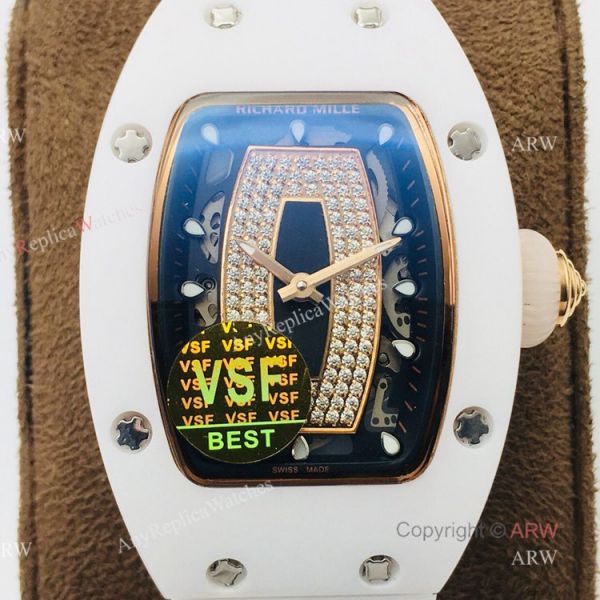 Hot Sale Replica Richard Mille RM 07-01 White Ceramic Case Automatic Watch For Women Hot Sale Replica Richard Mille RM 07-01 White Ceramic Case Automatic Watch For Women