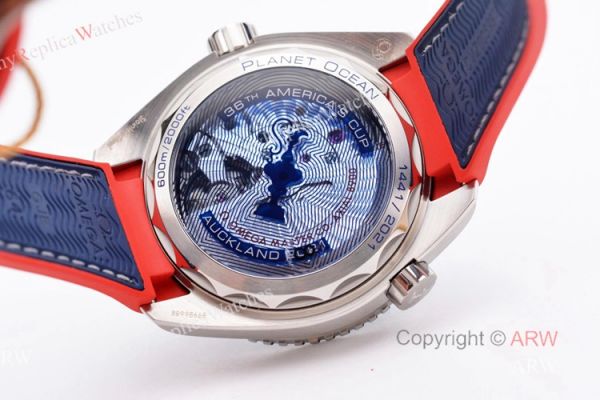 VS Factory Omega Seamaster Planet Ocean 600m White Red Blue Ceramic Bezel Americas Cup Replica Watch VS Factory Omega Seamaster Planet Ocean 600m White Red Blue Ceramic Bezel Americas Cup Replica Watch