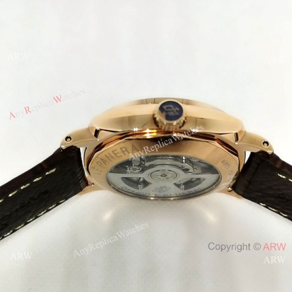 Copy Panerai Radiomir Rose Gold Brown Leather Strap Watch Copy Panerai Radiomir Rose Gold Brown Leather Strap Watch