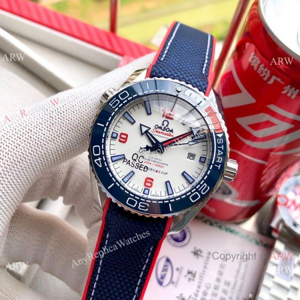 NEW! Omega Seamaster Planet Ocean 600M Americas Cup Edition Rubber Strap Watch NEW! Omega Seamaster Planet Ocean 600M Americas Cup Edition Rubber Strap Watch