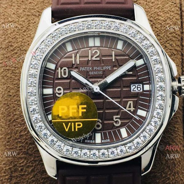 PFF Swiss Copy Patek Philippe Aquanaut Luce Watch Chocolate Face Ladies PFF Swiss Copy Patek Philippe Aquanaut Luce Watch Chocolate Face Ladies