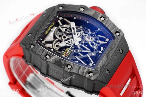 Swiss 1:1 Replica Richard Mille Rafael Nadal RM35-02 Watch Red Rubber Strap Swiss 1:1 Replica Richard Mille Rafael Nadal RM35-02 Watch Red Rubber Strap