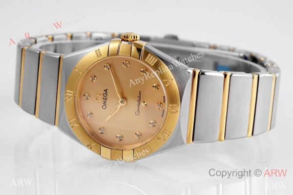 NEW! Swiss Copy Omega Constellation 2-Tone Watch 28mm Quartz NEW! Swiss Copy Omega Constellation 2-Tone Watch 28mm Quartz