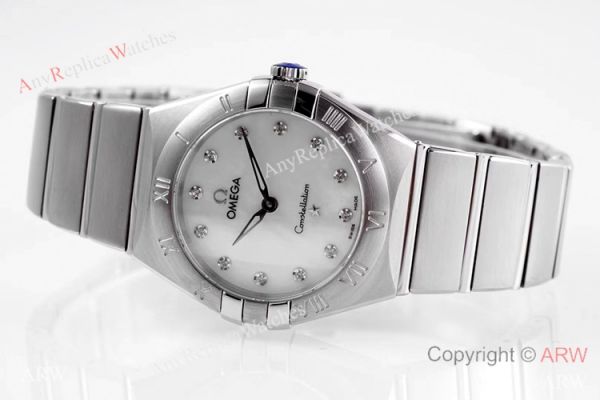 NEW Swiss Copy Omega Constellation Silver Steel Watch 28mm Women NEW Swiss Copy Omega Constellation Silver Steel Watch 28mm Women