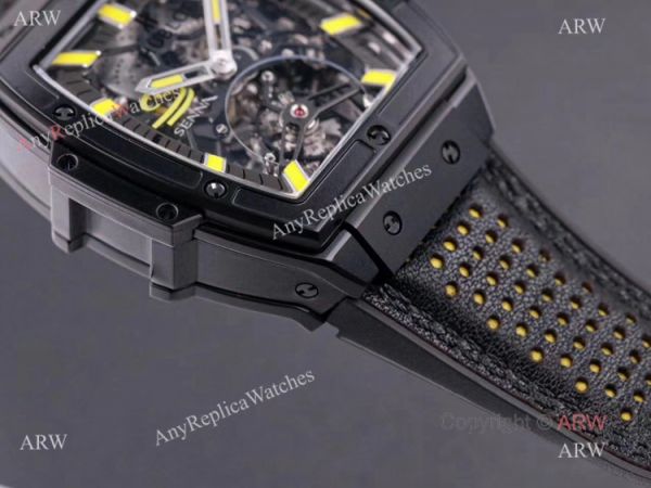 Mens Hublot Masterpiece All Black Rubber Band Tourbillon Watch Replica Mens Hublot Masterpiece All Black Rubber Band Tourbillon Watch Replica