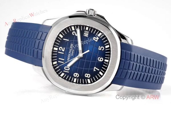 (ZF) Swiss 324 Patek Philippe Aquanaut 5168 Blue Dial Blue Rubber Strap Men Watch Replica (ZF) Swiss 324 Patek Philippe Aquanaut 5168 Blue Dial Blue Rubber Strap Men Watch Replica