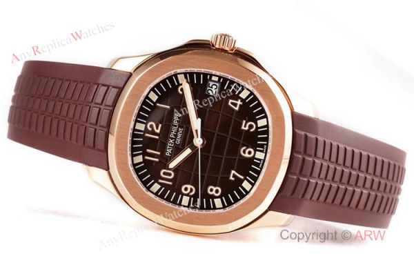 (ZF) AAA Replica Patek Philippe 5167R Aquanaut Rose Gold Chocolate Dial Brown Rubber Strap Men Watch (ZF) AAA Replica Patek Philippe 5167R Aquanaut Rose Gold Chocolate Dial Brown Rubber Strap Men Watch
